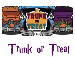 Trunk or Treat   October 25th